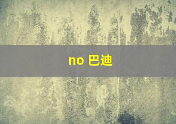 no 巴迪